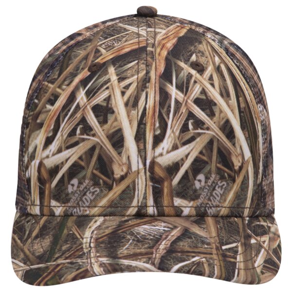 OTTO CAP® Mossy Oak Camouflage Superior Polyester Twill 6 Panel Low Profile Mesh Back Trucker Hat Thumbnail