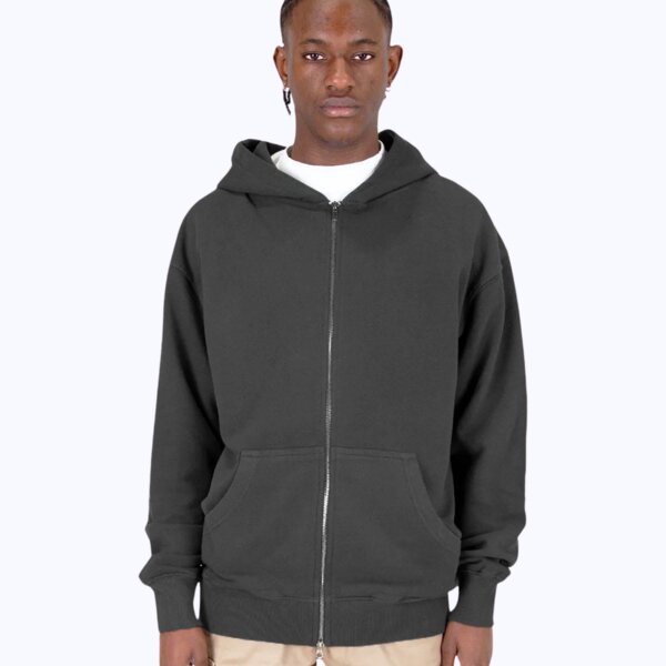 Men's Garment Dye Double-Zip Hooded Sweatshirt Thumbnail