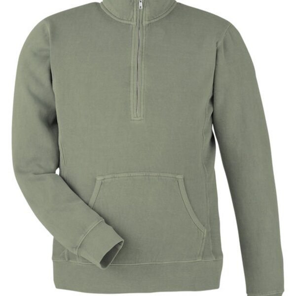 Unisex Pigment Dyed Fleece Quarter-Zip Thumbnail