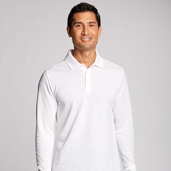 Cutter & Buck Advantage Tri-Blend Pique Mens Long Sleeve Polo Thumbnail