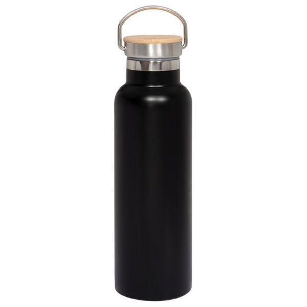 20oz Vacuum Insulated Water Bottle With Bamboo Lid Thumbnail