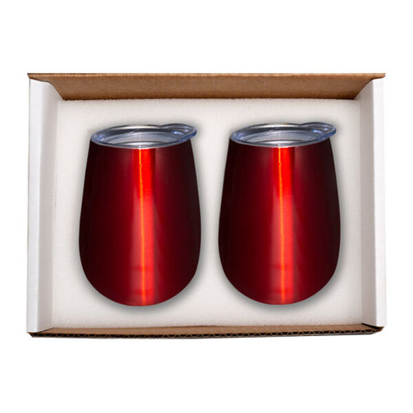 Duo Vacuum Insulated Stemless Wine Tumbler Gift Set Thumbnail