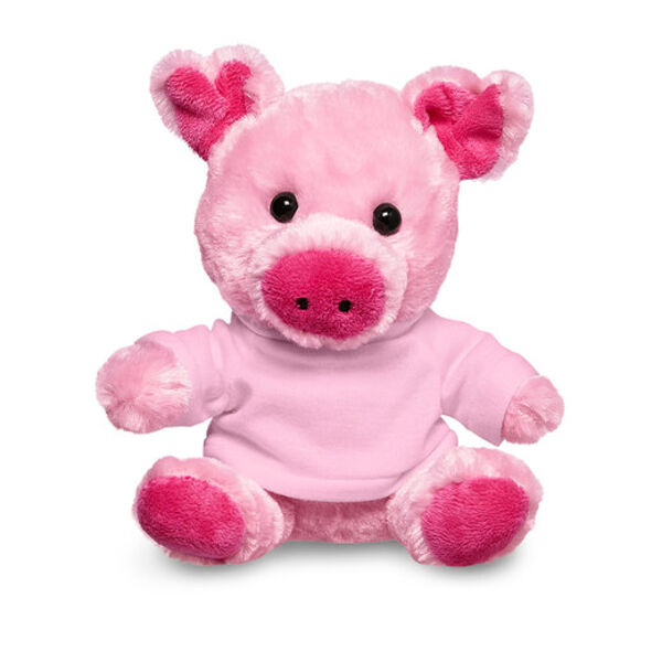 7" Plush Pig With T-Shirt Thumbnail