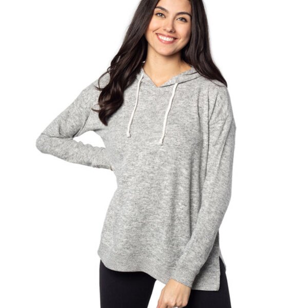 Ladies' Cozy Tunic Hooded Sweatshirt Thumbnail
