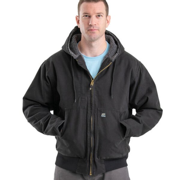 Men's Highland Flex180® Washed Duck Hooded Work Jacket Thumbnail