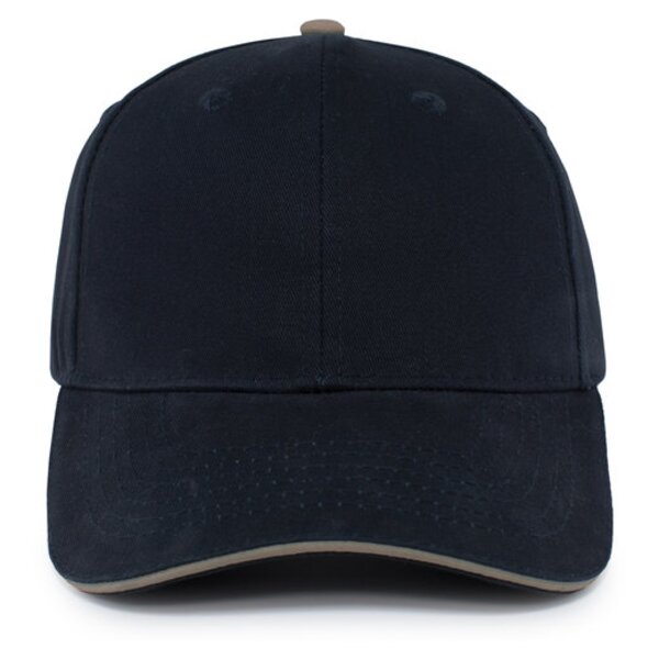 Brushed Twill Cap With Sandwich Bill Thumbnail