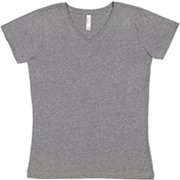 Ladies' V-Neck Fine Jersey T-Shirt Thumbnail