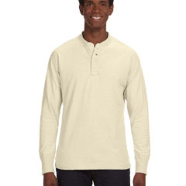 Men's Vintage Brushed Jersey Henley Thumbnail
