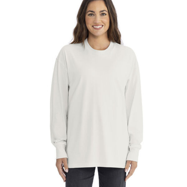 Unisex Heavyweight Cotton Long Sleeve T-Shirt Thumbnail