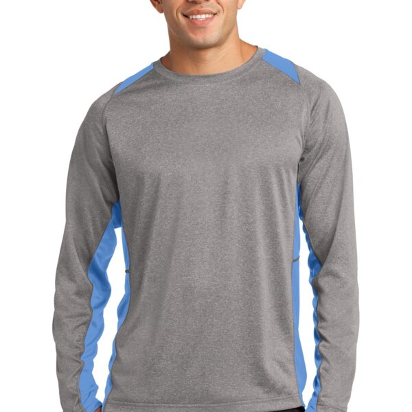 Long Sleeve Heather Colorblock Contender Tee Thumbnail