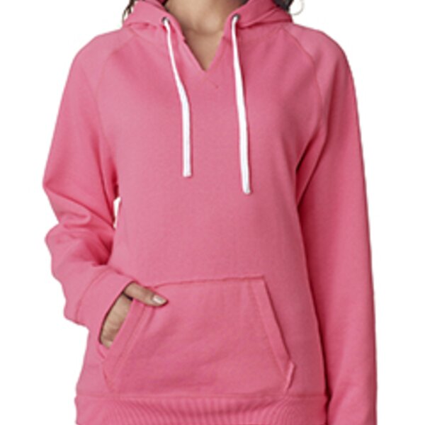 Ladies' Sydney Brushed V-Neck Hooded Sweatshirt Thumbnail