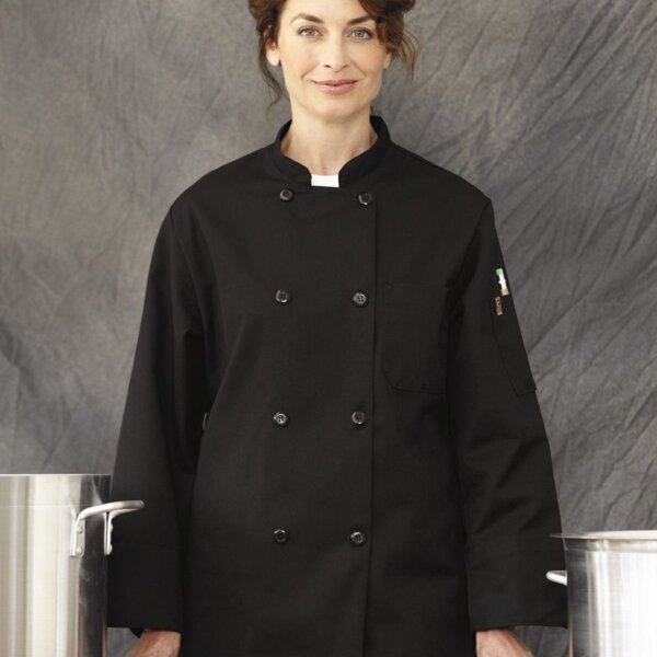 Black Traditional Chef Coat Thumbnail