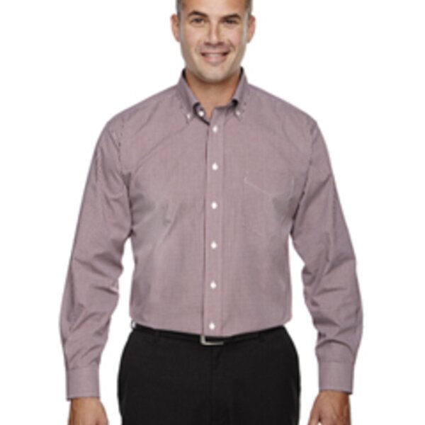 Men's Crown Collection® Gingham Check Woven Shirt Thumbnail