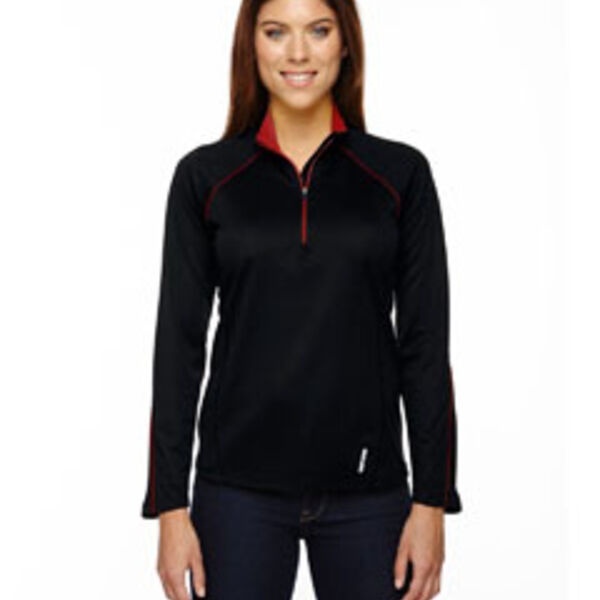 Ladies' Radar Quarter-Zip Performance Long-Sleeve Top Thumbnail