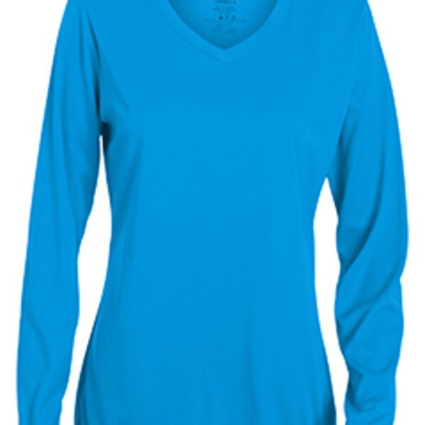 Ladies' Wicking Long-Sleeve T-Shirt Thumbnail