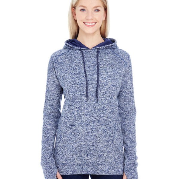 Ladies' Cosmic Contrast Fleece Hooded Sweatshirt Thumbnail