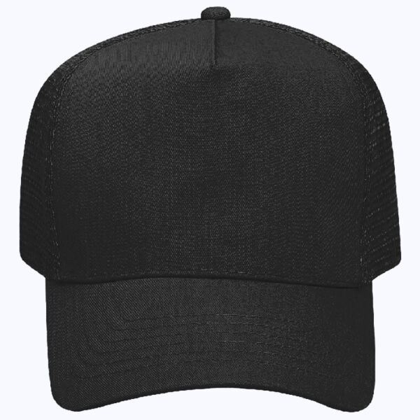 OTTO CAP 5 Panel Mid Profile Mesh Back Trucker Hat Thumbnail
