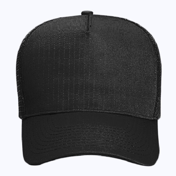 OTTO CAP 5 Panel Mid Profile Mesh Back Trucker Hat Thumbnail
