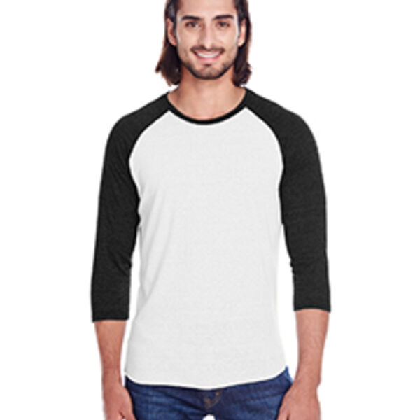 Unisex Triblend Three-Quarter Sleeve Raglan Thumbnail