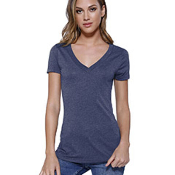 Ladies' Triblend V-Neck T-Shirt Thumbnail