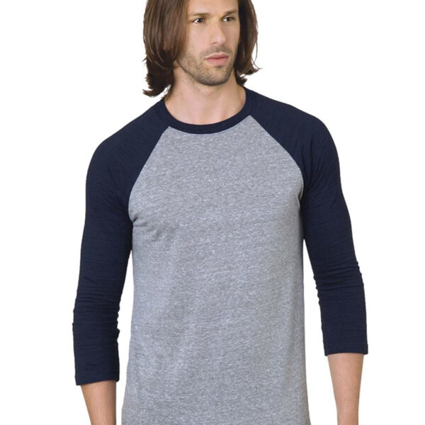 Unisex Triblend Three-Quarter Sleeve Raglan T-Shirt Thumbnail