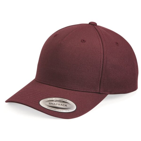 Premium Five-Panel Curved Bill Snapback Cap Thumbnail