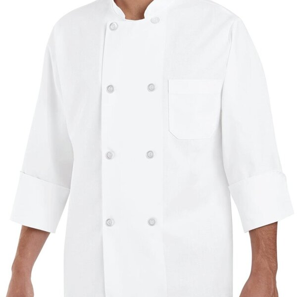 Eight Pearl Button Chef Coat - Tall Sizes Thumbnail