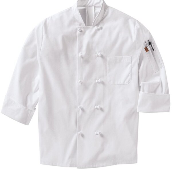 Mimix™ Ten Knot Button Chef Coat with OilBlok Thumbnail
