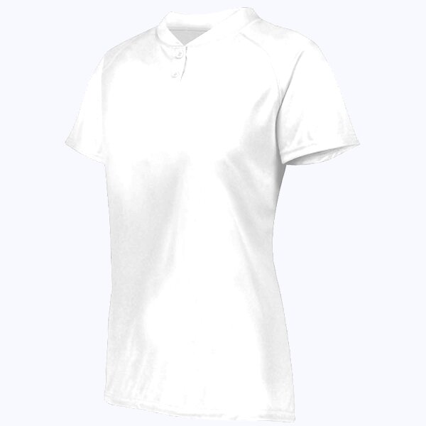 Ladies Attain Wicking Two-Button Softball Jersey Thumbnail