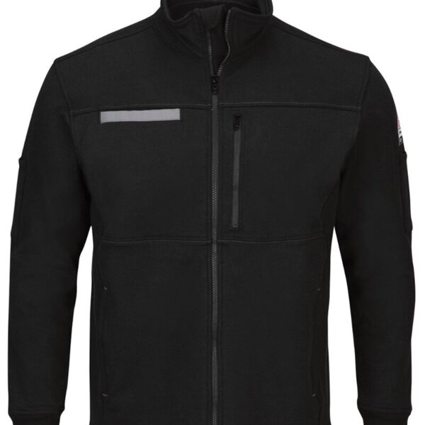 Men's Tall Zip Front Fleece Jacket-Cotton /Spandex Blend Thumbnail