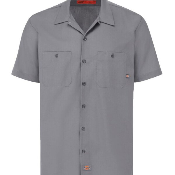 Men's Tall Industrial Short Sleeve Work Shirt Thumbnail