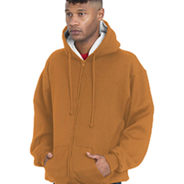 Adult USA Made Super Heavy Thermal-Lined Full-Zip Hooded Sweatshirt Thumbnail