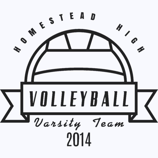 Volleyball Template DNT001 BW Thumbnail