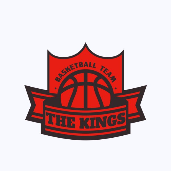 The Kings Basketball team Logo Template Thumbnail