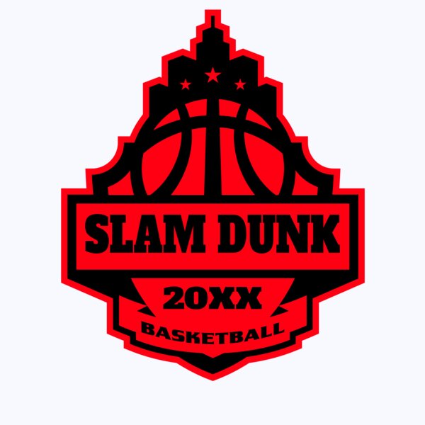 SLAM DUNK Basketball Logo Template Thumbnail