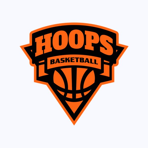Hoops Basketball logo template 02 Thumbnail