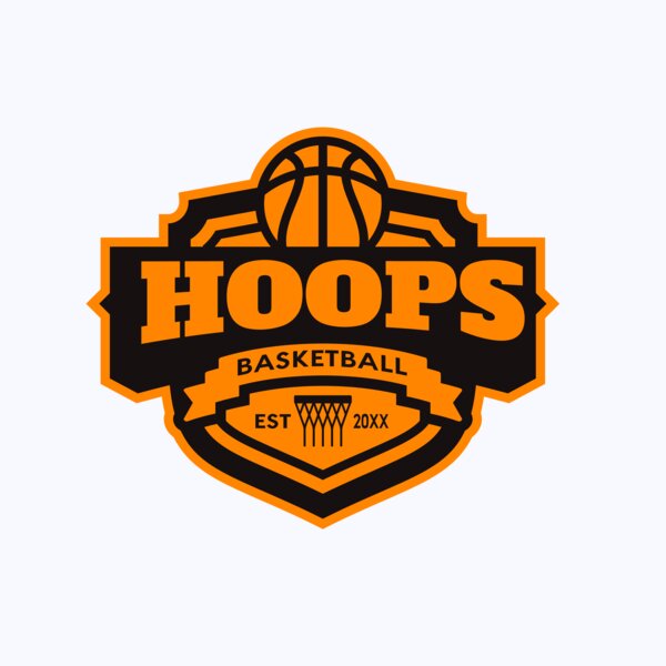 Hoops Basketball logo template 04 Thumbnail