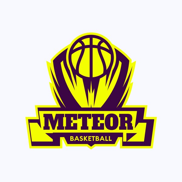 Meteor Basketball Logo Template Thumbnail