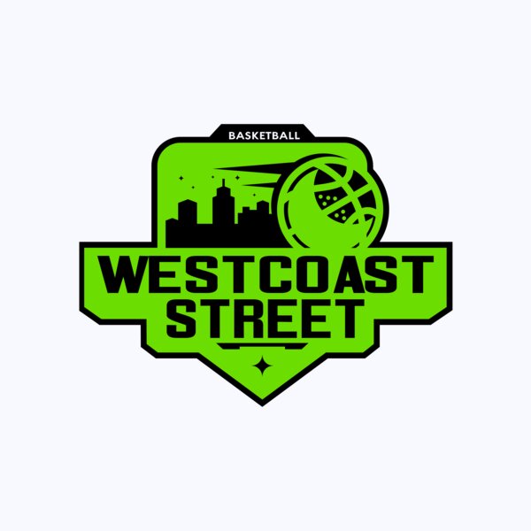 Westcoast Street Basketball logo template Thumbnail