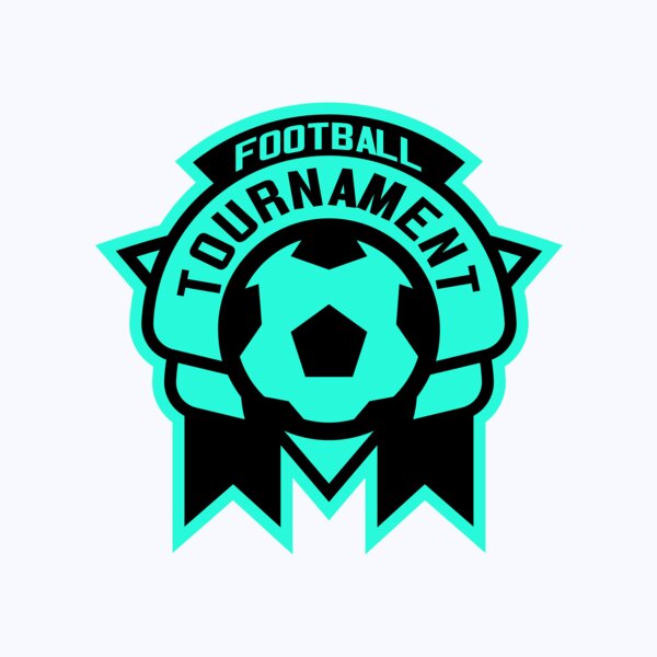 Tournament Football logo template Thumbnail