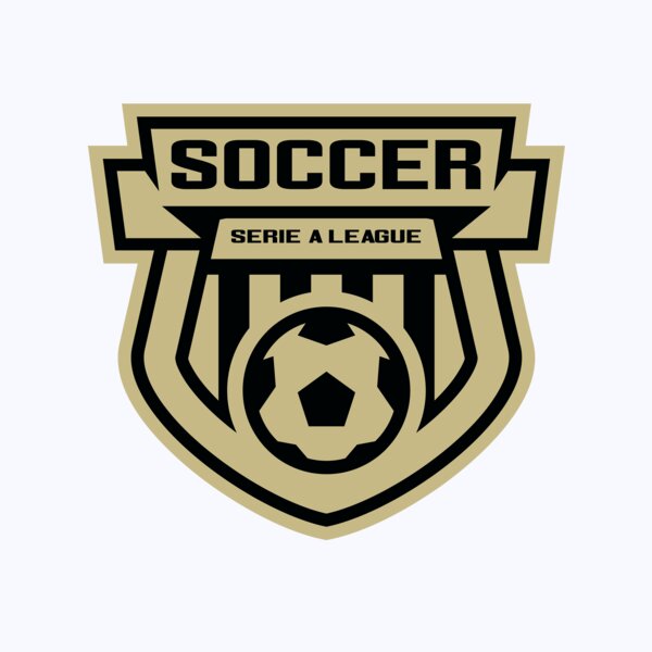 Serie a league soccer logo template Thumbnail