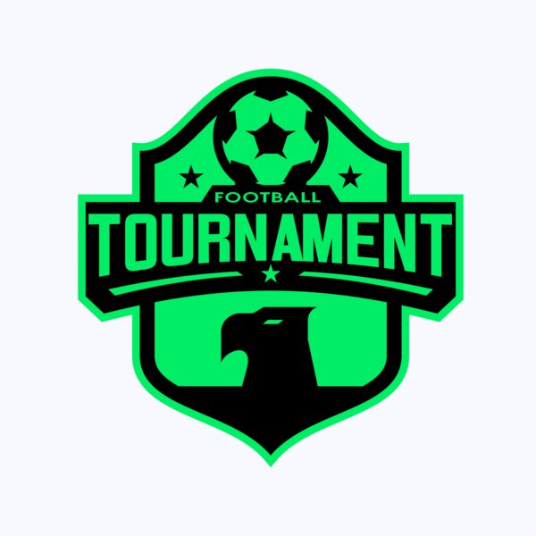 Tournament Football logo template 02 Thumbnail