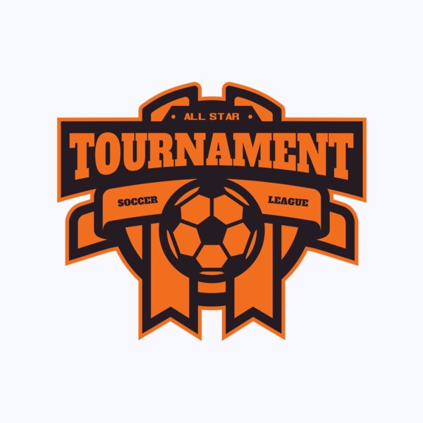 Tournament Soccer league logo template Thumbnail