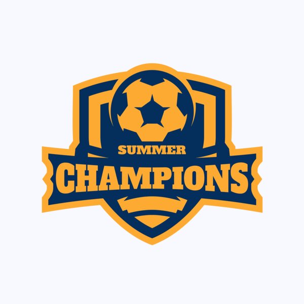 Champions Summer Soccer logo template Thumbnail