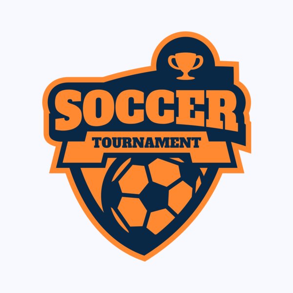 Soccer Tournament league logo template Thumbnail
