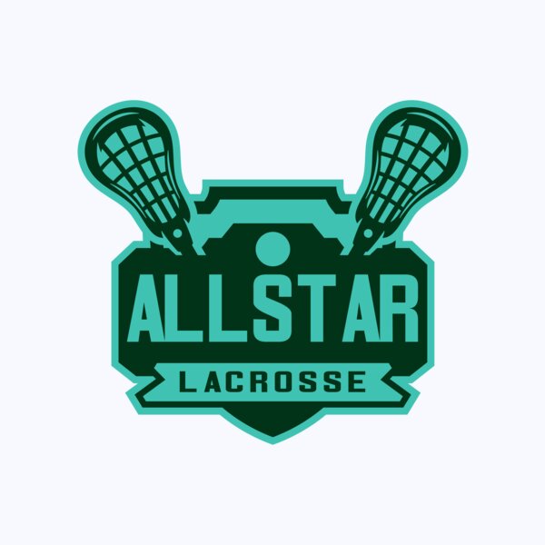 All stars Lacrosse Logo Template Thumbnail