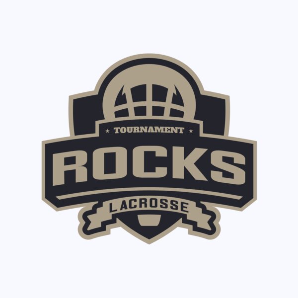 Rocks Tournament Lacrosse Logo Template Thumbnail