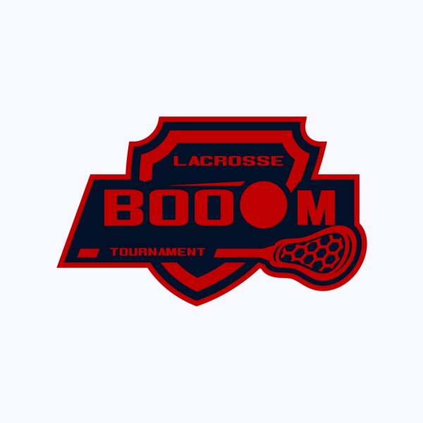 Boom Tournament Lacrosse Logo Template Thumbnail