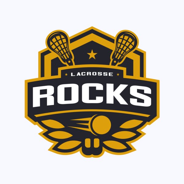 Rocks Lacrosse Logo Template Thumbnail
