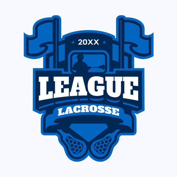League Lacrosse Logo Template Thumbnail